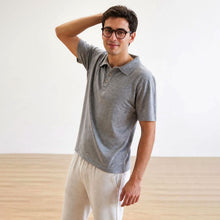 Load image into Gallery viewer, NOAH Plastic-Free 100% Organic Merino Wool Polo Shirt (OC Thread, No Polyester, No Elastic, No Synthetics) (100% Biodegradable)