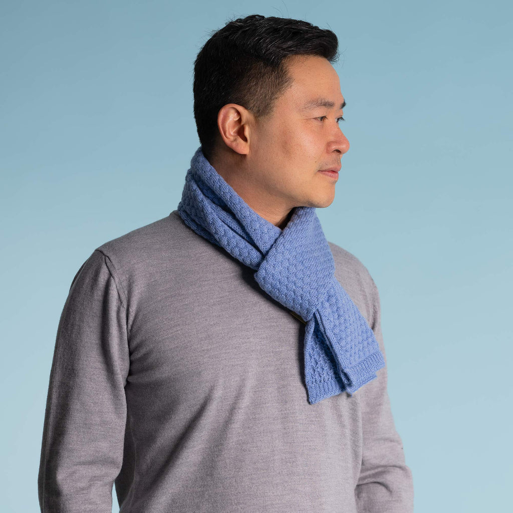 certified organic merino wool scarf