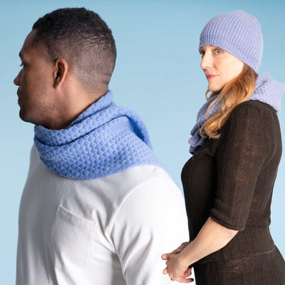 100% organic merino wool scarf plastic-free