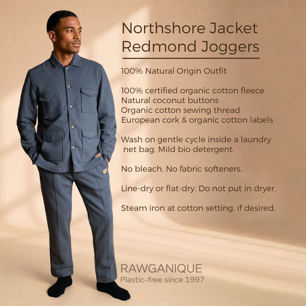 100% certified organic cotton fleece winter jacket