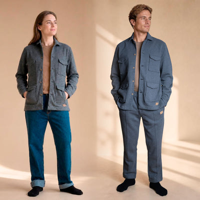 100% organic cotton fleece jacket