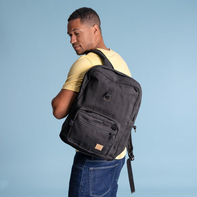 organic hemp hiking backpack