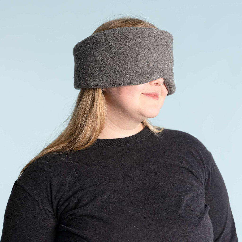 plastic-free 100% organic cotton fleece eyeshade