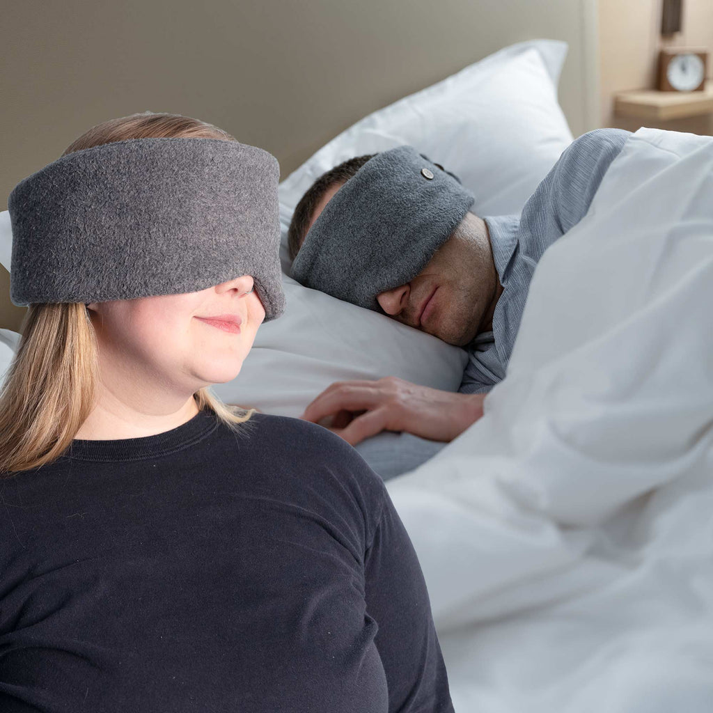 plastic-free 100% organic cotton blackout sleep mask