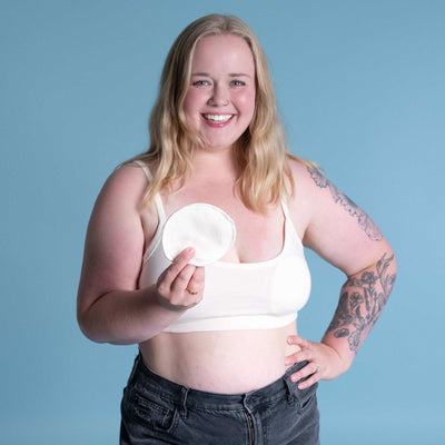 100% organic cotton fleece nursing pads