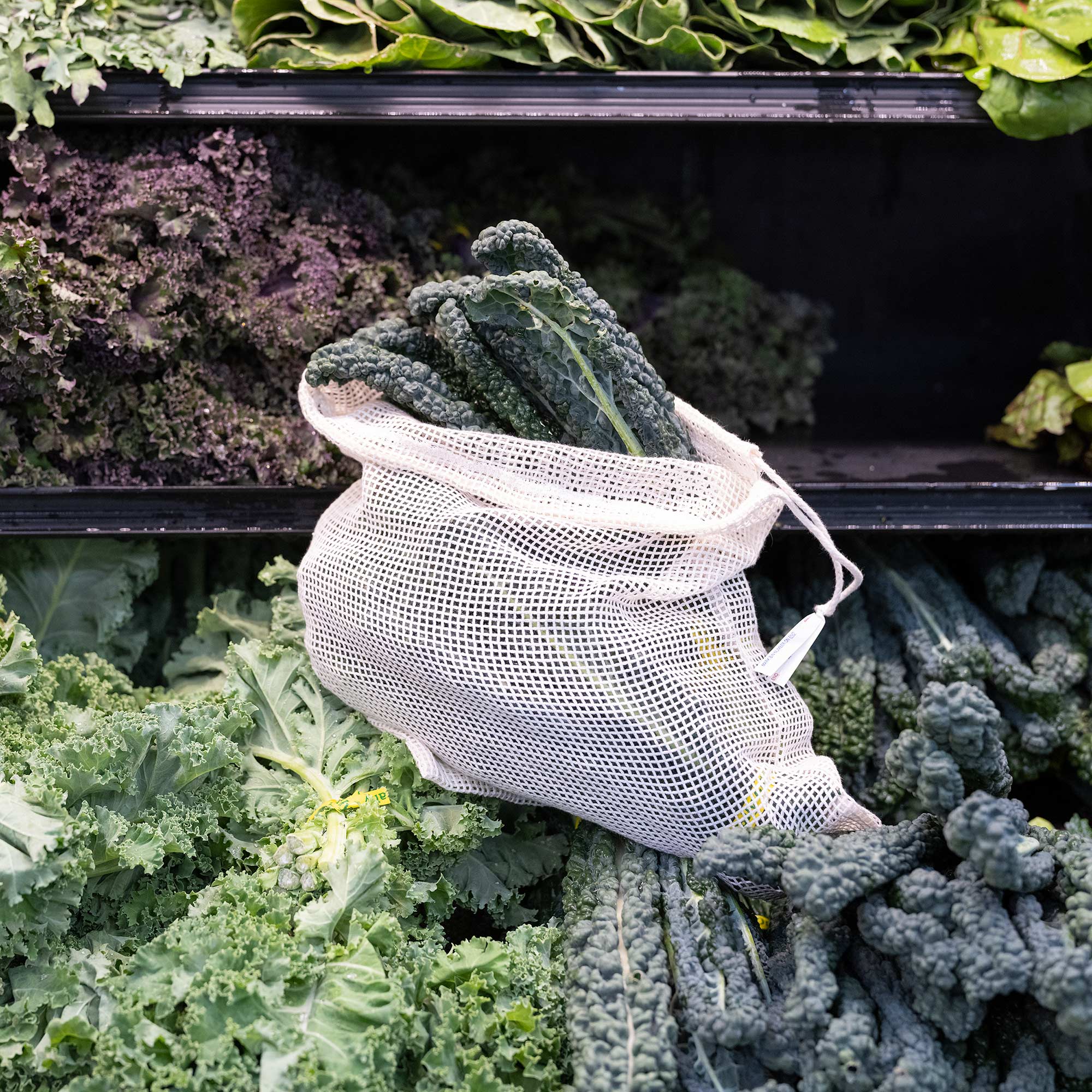 100% Organic Cotton Produce Mesh Bag (Plastic-Free; Biodegradable