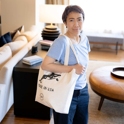 organic cotton bag made in usa