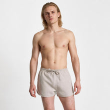 Load image into Gallery viewer, 100% organic linen workout shorts plastic-free polyester-free