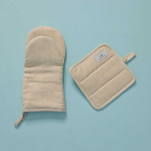 Load image into Gallery viewer, hemp pot holder oven mitt unbleached undid