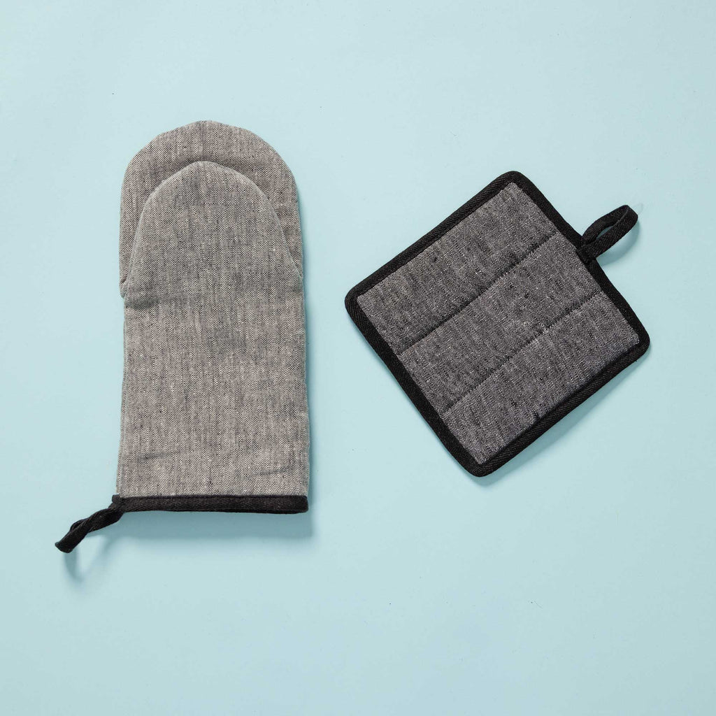 hemp potholder gray