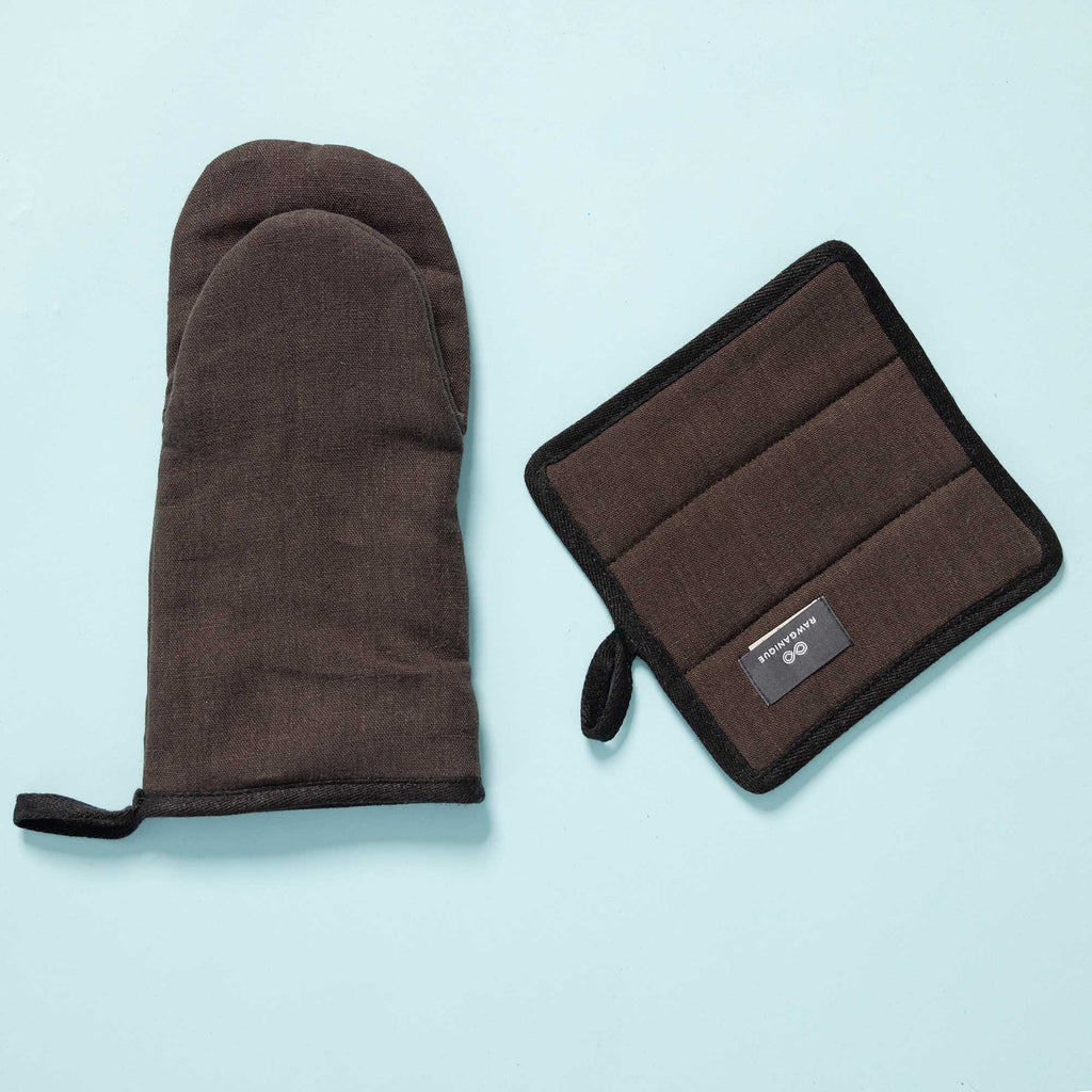 hemp potholder brown