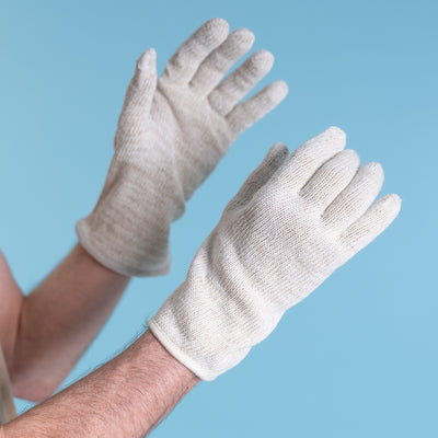 organic hemp gloves elastic-free