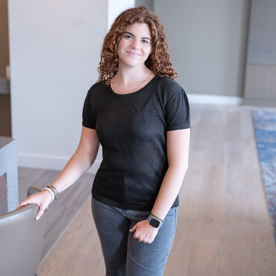 100% organic hemp knit blouse