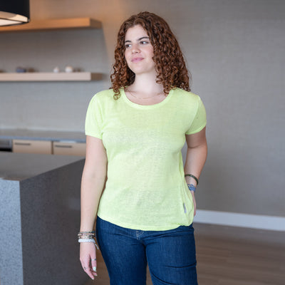 women's 100% organic hemp knit t-shirt