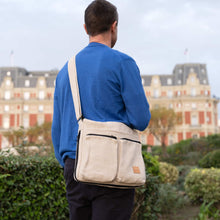 Load image into Gallery viewer, organi linen commuter bag