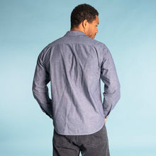 Load image into Gallery viewer, plastic-free 100% organic cotton long-sleeve dress shirt