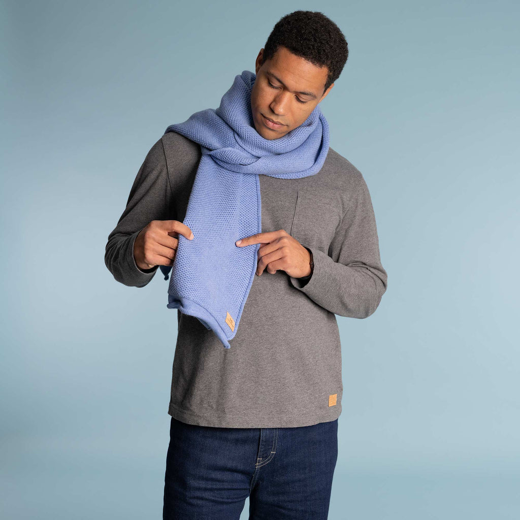 100% organic merino wool scarf