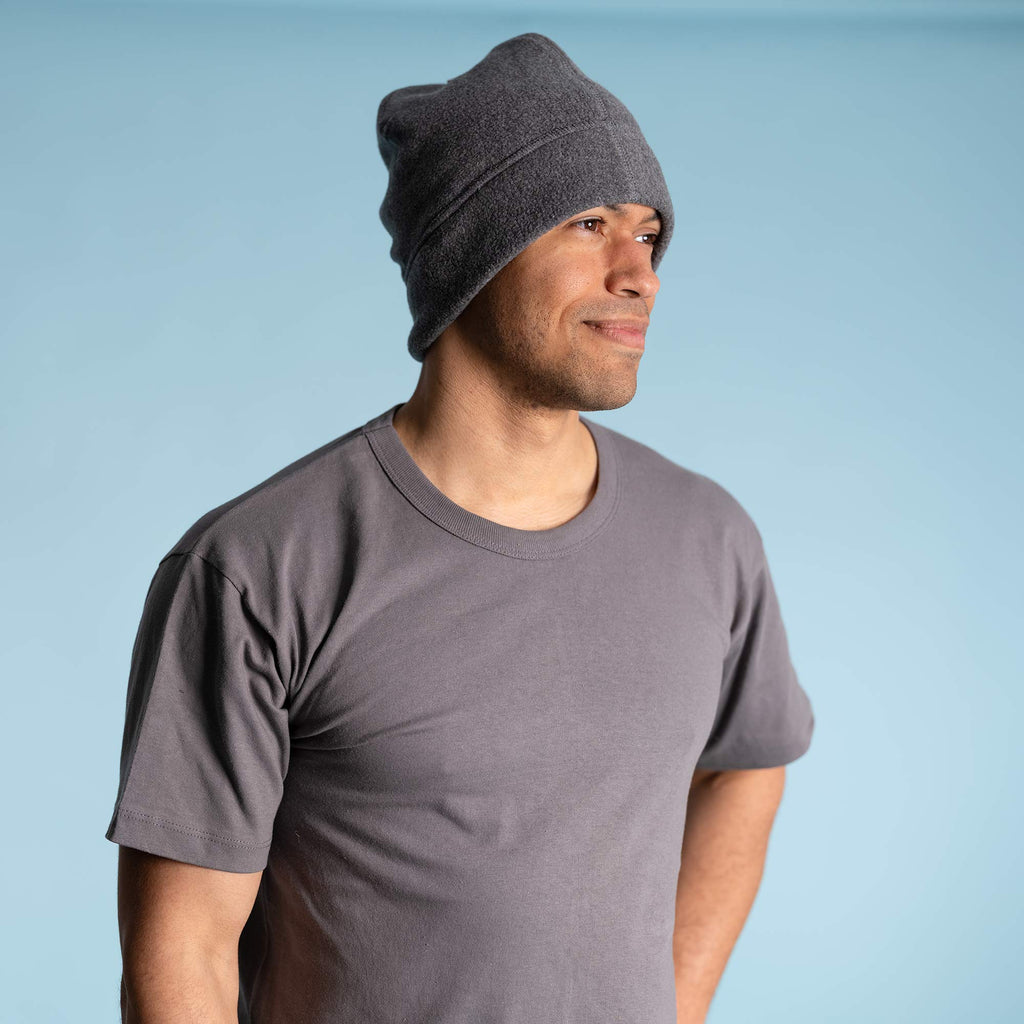 100% organic cotton fleece hat