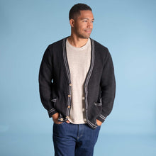 Load image into Gallery viewer, plastic-free 100% organic cotton cardigan sweater