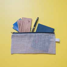 Load image into Gallery viewer, organic hemp see through mesh pouch
