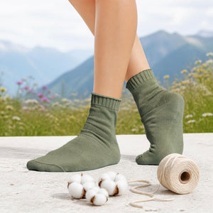 plastic-free 100% organic cotton socks
