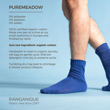 Load image into Gallery viewer, plastic-free elastic-free 100% organic cotton socks