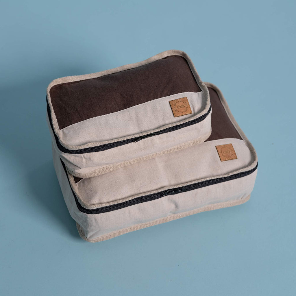 100% organic cotton travel organizers