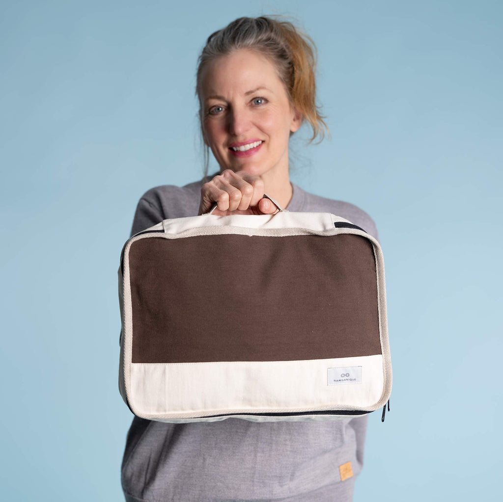 100% organic cotton travel packing cubes