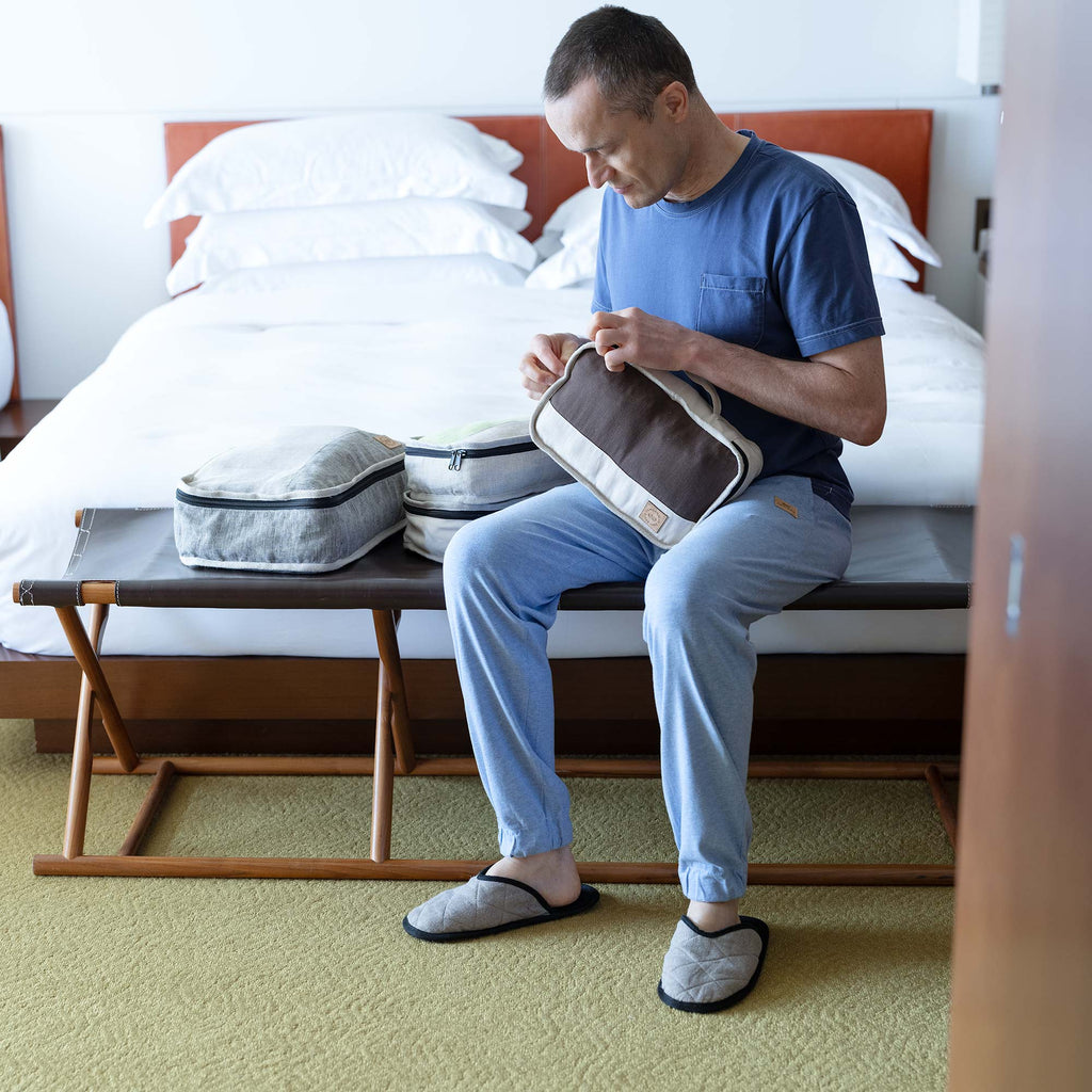 plastic-free organic cotton packing cubes