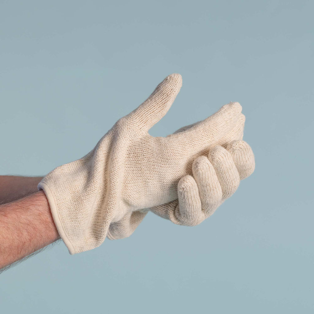 organic linen gloves