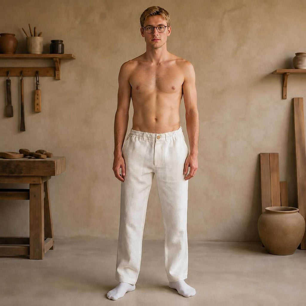 linen jogger pants