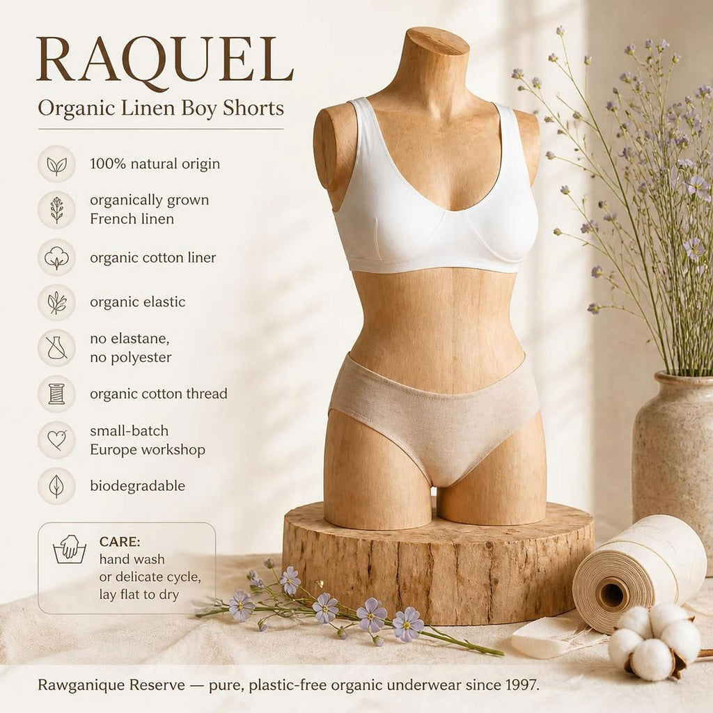 plastic-free linen underwear for women