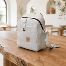 Load image into Gallery viewer, 100% linen mini backpack