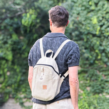 Load image into Gallery viewer, organic linen mini backpack