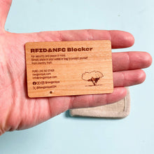 Load image into Gallery viewer, natural wood RFID-blocking