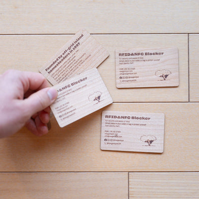 plastic-free RFID blocker card