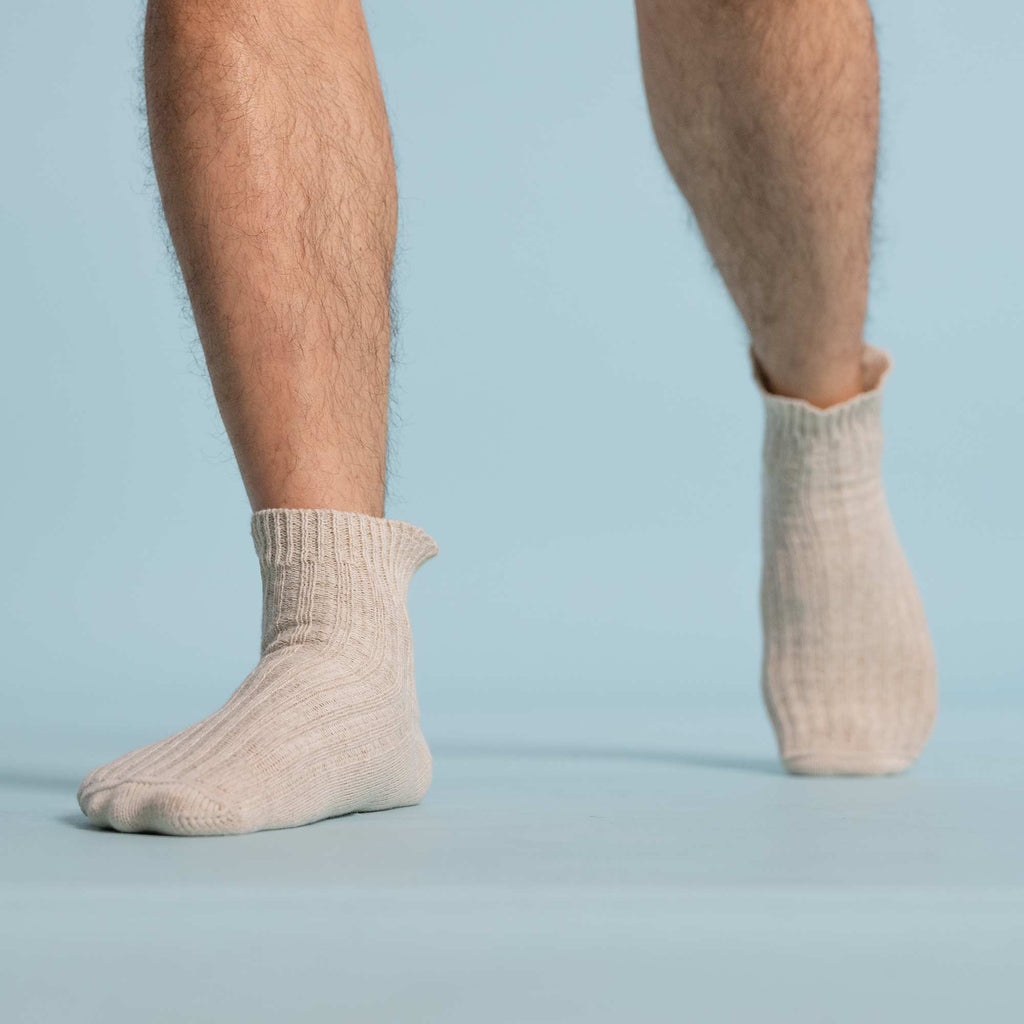 elastic-free organic linen socks