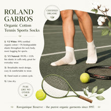 Load image into Gallery viewer, organic cotton tennis anklet socks
