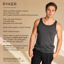 Load image into Gallery viewer, 100% certified organic merino wool tank top plastic-free synthetic-free 100% natural