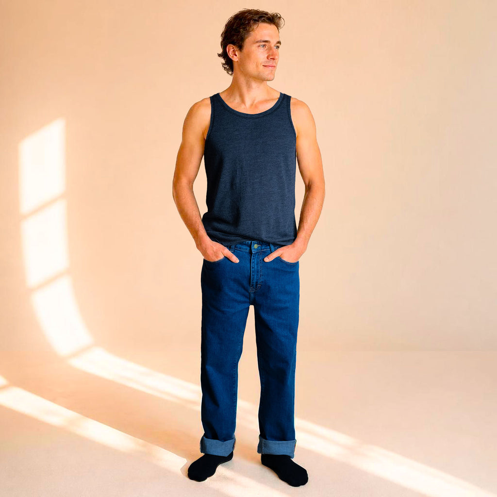 100% merino wool tank top