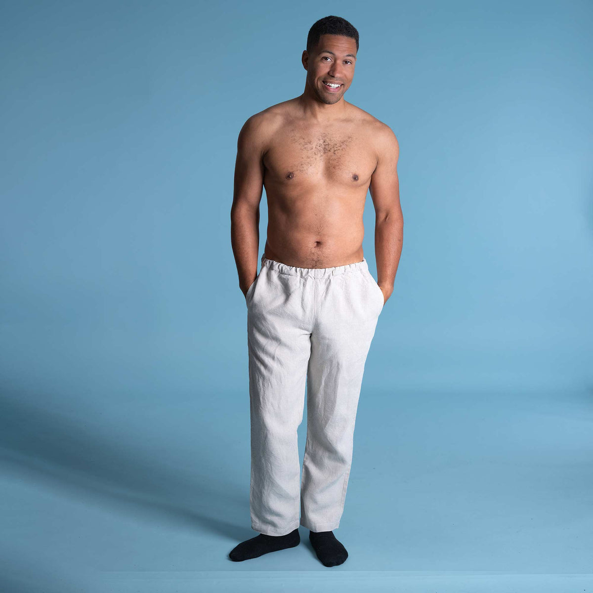 100% Organic Linen Relax Lounge Pants (Chemical-free, Plastic-free