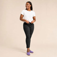 Load image into Gallery viewer, plastic-free 100% organic linen knit leggings