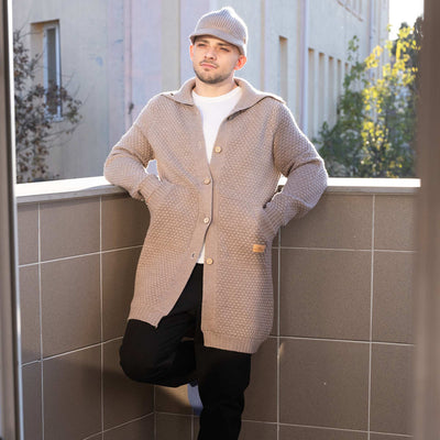 Organic merino wool coat