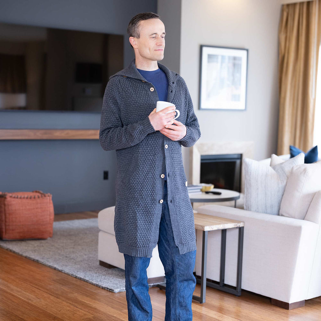 100% organic merino wool winter coat