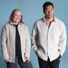 Load image into Gallery viewer, plastic-free organic linen shirt