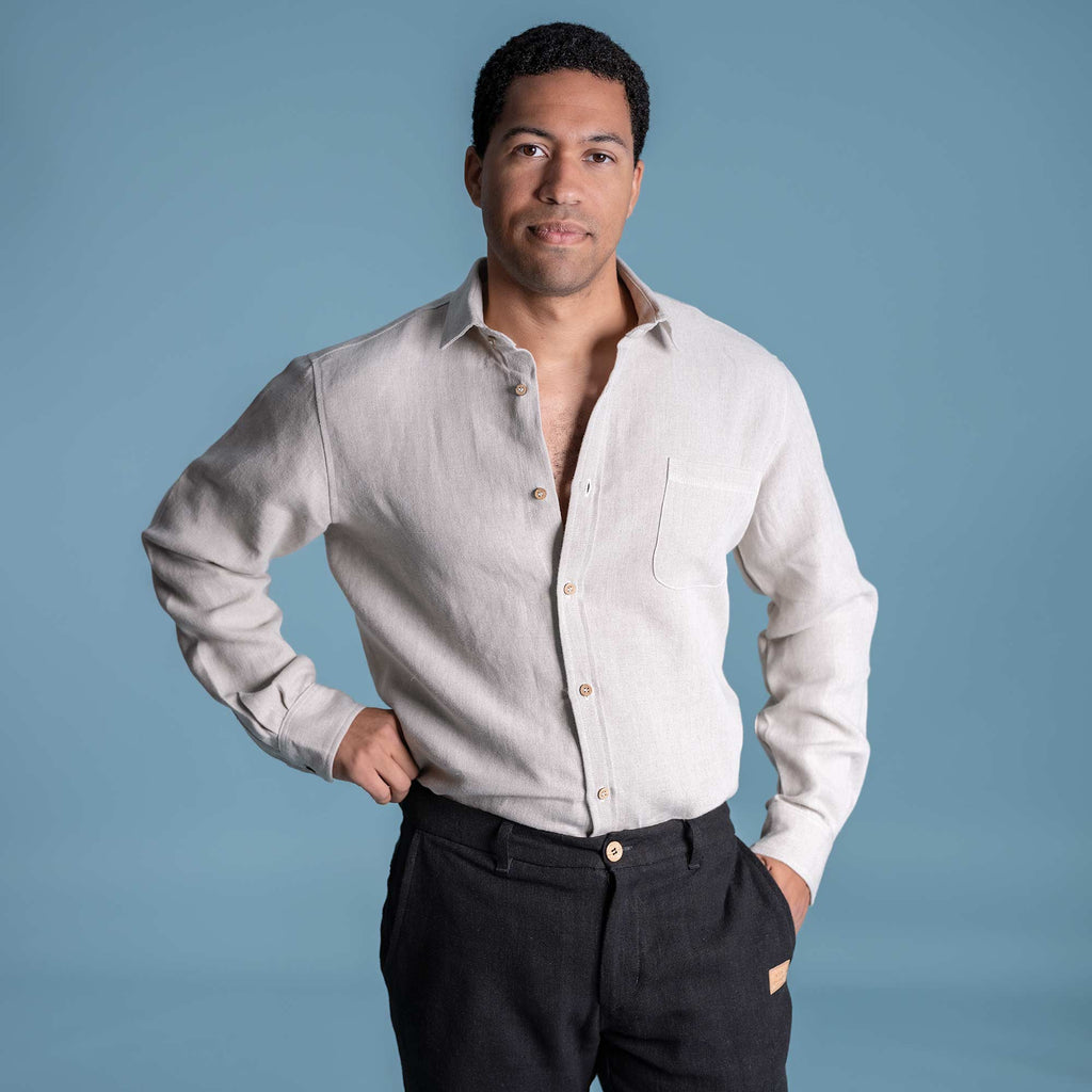 100% organic linen shirt