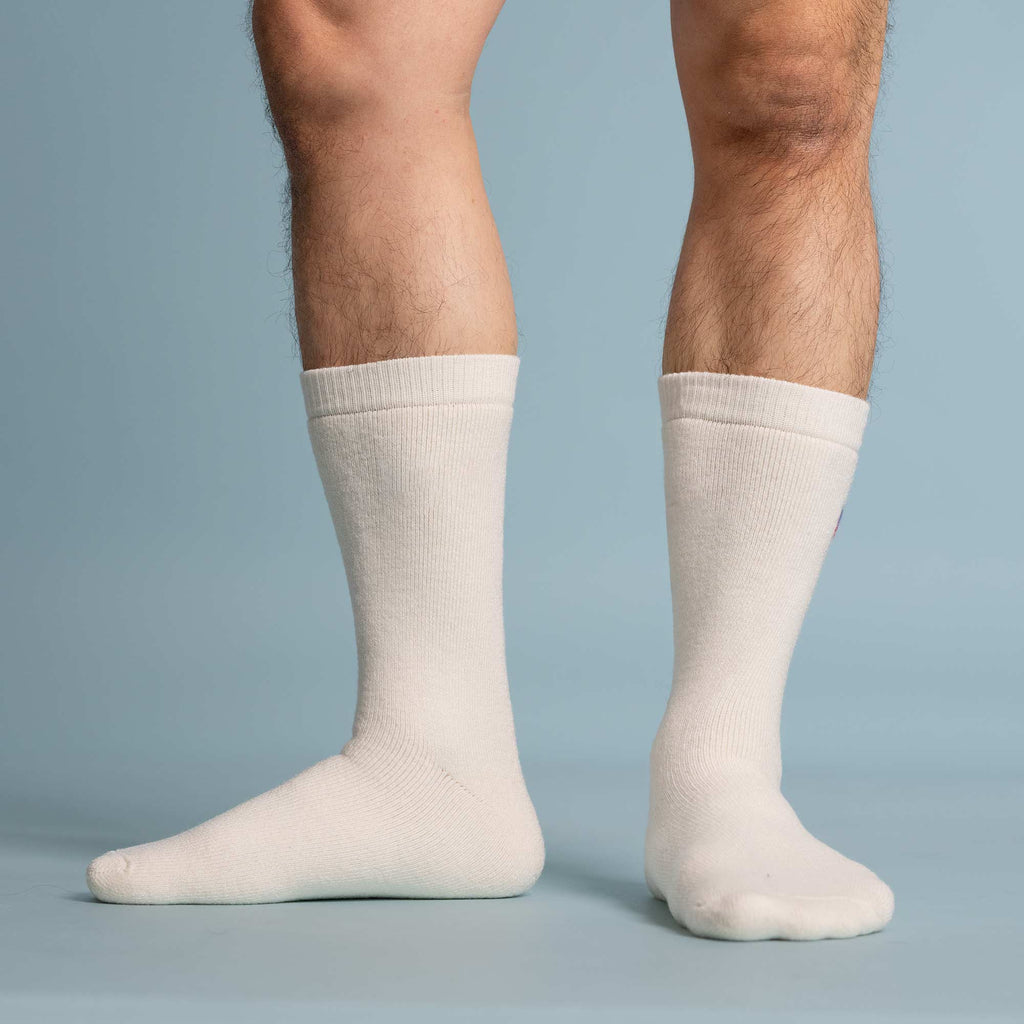 Organic merino terry socks biodegradable
