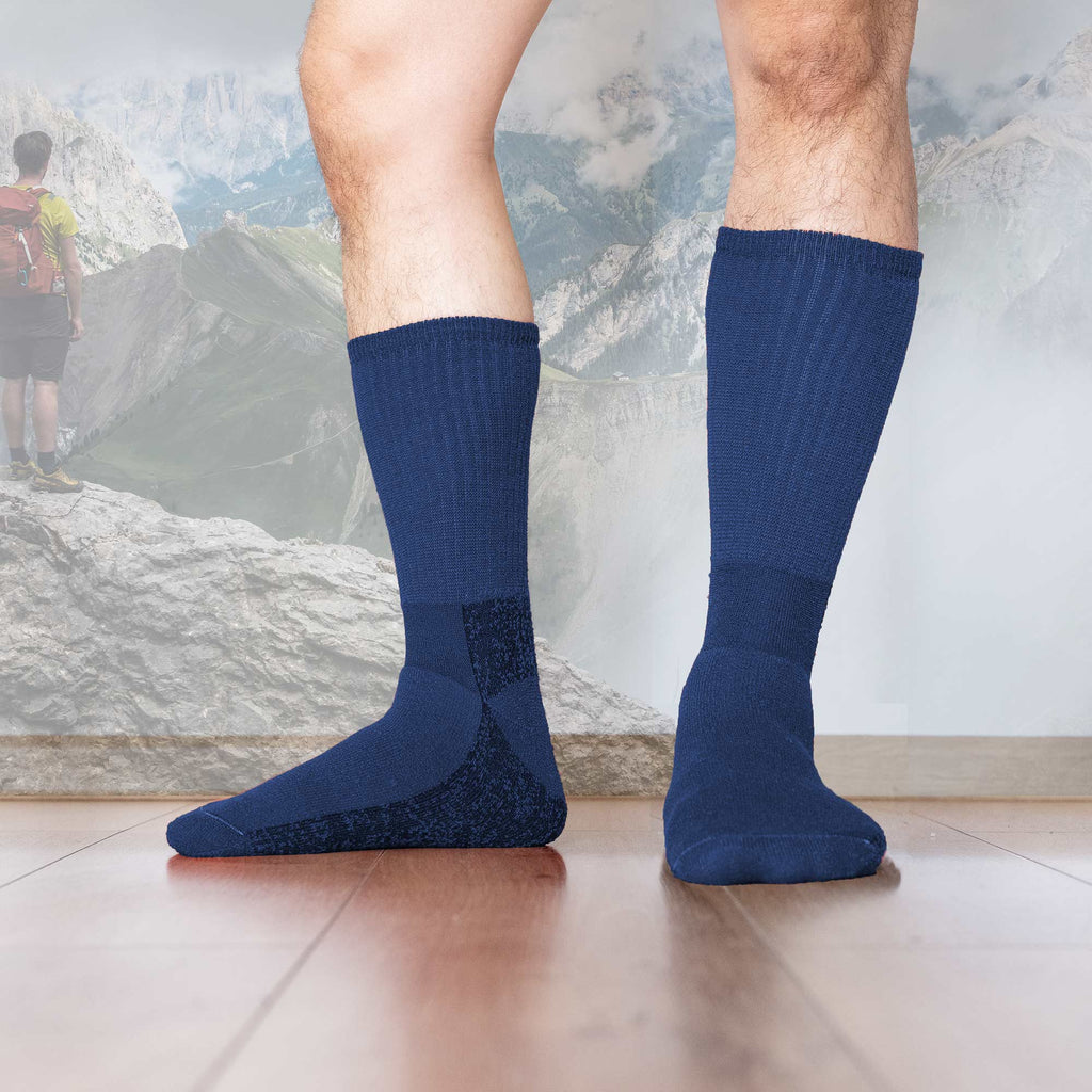organic merino wool socks thick and warm plastic-free