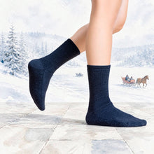Load image into Gallery viewer, SNOWY 99% Organic Merino Wool Hiking Socks (1% Bio Elastic) (Thick, Warm, Certified Organic, Not Superwashed, No Forever Chemicals) (100% Biodegradable)