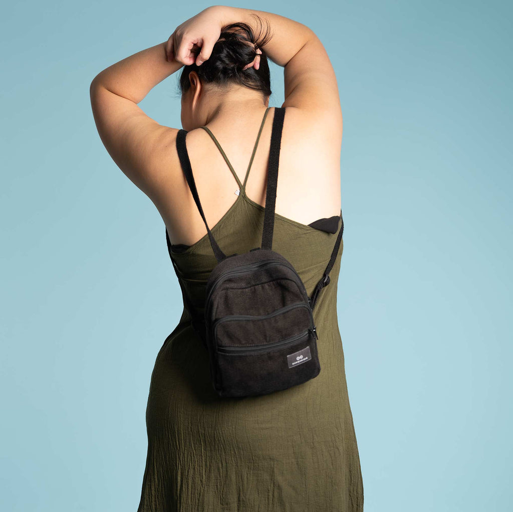 hemp mini backpack